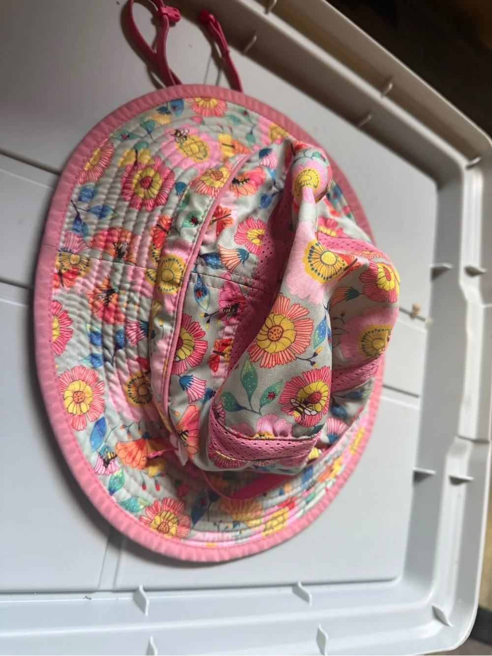 Sunday Floral Sun Hat - Pink, Yellow, Blue